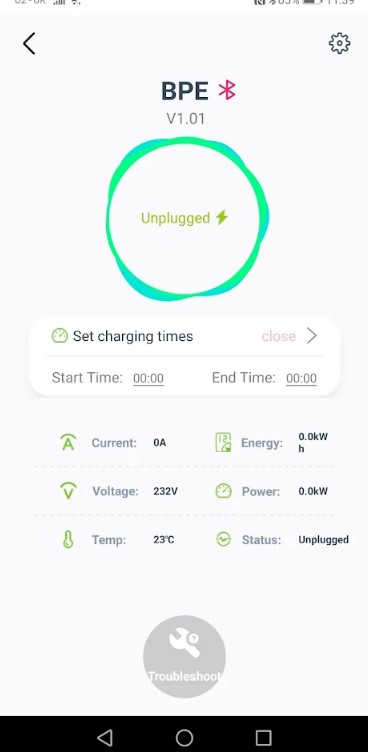 BE Smart app – BPE Chargers ii